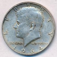 Amerikai Egyesült Államok 1964. 1/2$ Ag Kennedy T:2 kis patina USA 1964. 1/2 Dollar Ag Kennedy C:XF small patina Krause KM#202