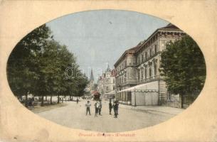 Brassó, Kronstadt, Brasov; utcakép, gyerekek / street view, children (r)