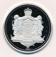 Németország 1992. "II. Porosz Frigyes - Német királyok" jelzett Ag emlékérem, tanúsítvánny...