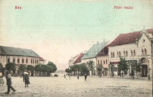 Dés, Dej; Fő tér, üzletek / main square, shops (EK)