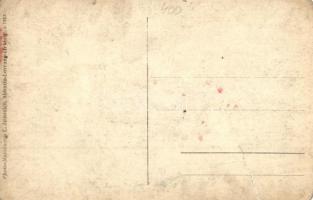 1913 Abbazia, fürdőzők a strandon / bathing people at the beach. E. Jelussich photo (r)