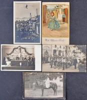 70 db RÉGI motívumos képeslap és fotólap, városképek, életképek / 70 pre-1945 motive postcarrds, with many photos