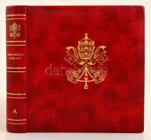 Documenta Vaticana sorozat, 8 db kiadói aranyozott műbőr-mappában, kiadói tokban. Válogatott dokumen...