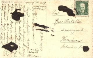 1932 Selmecbánya, Schemnitz, Banská Stiavnica; Leányvár, Újvár / castle. photo (ragasztónyom / glue ...