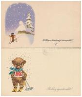 6 db MODERN sport motívumos képeslap, közte 2 db mini lap / 6 modern sport motive postcards, with 2 ...