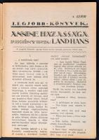 Legjobb könyvek 8 kötete (4,5,9-10,27-30. számok) Bp., Érdekes Újság. Kiadói illusztrált papírkötés,...