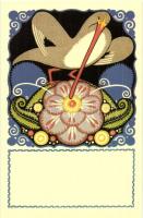 7 db megíratlan MODERN reprint Wiener Werkstätte művészlap / 4 unused modern reprint Wiener Wekstätt...