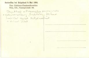 Seetreffen bei Helgoland 9. Mai 1864. Das Gablenz-Denkmalkomittee / Wilhelm von Tegetthoff won the b...