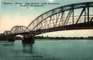 Komárom, Komárno; Nagy Duna híd. Kiadja L. H. Pannonia / Dunajsky most / Große Donaubrücke / Danube bridge (EK)
