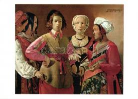 16 db régi és modern motívumlap, főleg művészlapok, hölgyek; közte 2 kézzel festett és 8 modern lap ...