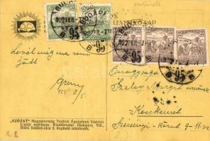 A rablók kezei. Kiadja a Szózat Magyarország Területi Épségének Védelmi Ligájának napilapja + bélyeg...