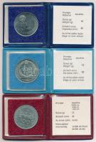 1983. 100Ft alpakka "Széchenyi István" + 1983. 100Ft alpakka "Czóbel Béla" + 198...