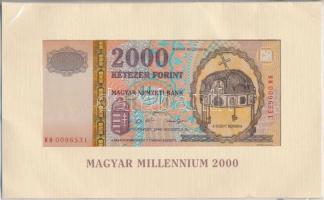 2000. 2000Ft "Millenium" díszcsomagolásban, tájékoztatóval T:I- Adamo F56A
