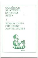 7 db modern sakk motívumlap, sakk világbajnokok sorozat, alkalmi bélyegzéssel / 7 modern chess motiv...