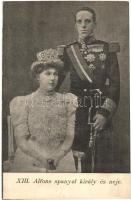 XIII. Alfons spanyol király és neje / Alfonso XIII of Spain with his wife, Victoria Eugenie of Battenberg