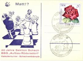 28 db modern sakk karikatúra lap / 28 modern chess caricature cards