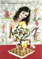 19 db modern vegyes sakk motívumlap / 19 modern mixed chess motive cards