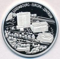 Németország 1997. Luxemburg Európa Központ jelzett Ag emlékérem, tanúsítvánnyal (20g/0.999/40mm) T:PP Germany 1997. Luxembourg Europa Zentrum - ECU hallmarked Ag commemorative medallion with certificate (20g/0.999/40mm) C:PP