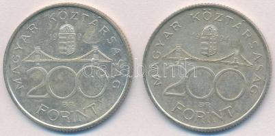 1994. 200Ft Ag "Deák" (2x) T:2