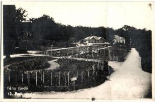 7 db régi főleg erdélyi városképes lap (Tusnád, 2 Félixfürdő, 2 Kolozsvár, közte 1 Újvidék és 1 fotó...