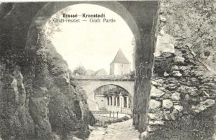 Brassó, Kronstadt, Brasov - 2 db régi városképes lap: Római katolikus főgimnázium, Graft; hátoldaluk...