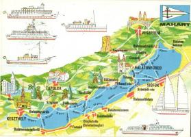 35 db MODERN térkép motívumos képeslap / 35 modern motive postcards; maps