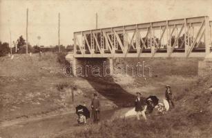 1912 Csene, Tschene, Cenej, Cenei; Vasúti híd / railway bridge, photo
