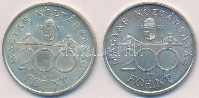 1993. 200Ft Ag "MNB" (2x) T:2