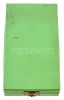 Csehszlovákia 1970. "Fegyverbarátsági Érem" ezüstözött fém kitüntetés, eredeti tokban, sza...