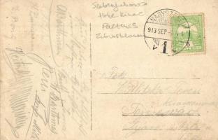 1913 Szebenjuharos, Hohe Rinne, Paltinis; Barlang, kirándulók coportképe fényképezőgéppel / cave, hi...