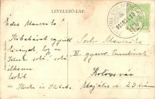 1911 Fácebánya, Fáczebánya; Zúzda, tisztilak, Sigismund-tárna; kiadja Forbert Vilmos / mine, quarry ...