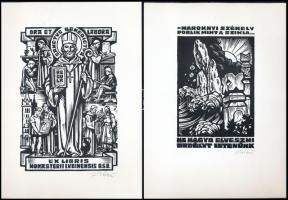 Kékesi László (1919-1993) 15 linómetszete. DEDIKÁLT! Bp., é.n, KBK Grafikagyűjtő és Művelődési Egyes...