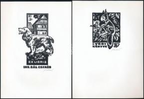 Kékesi László (1919-1993) 15 linómetszete. DEDIKÁLT! Bp., é.n, KBK Grafikagyűjtő és Művelődési Egyes...