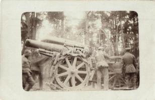 Első világháborús osztrák-magyar 21 cm-es mozsárágyú / WWI K.u.K. military, 21 cm mortar cannon. photo