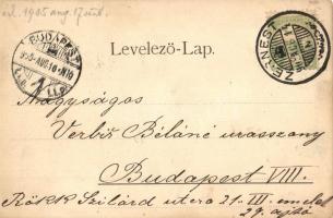 1905 Zernest, Zernyest, Zarnesti; Robert Binder üzlete és kiadása, Propaste hasadék / shop, gorge (E...