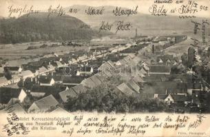 1905 Keresztényfalva, Neustadt-Burzenland, Cristian; Látkép / general view (EK)