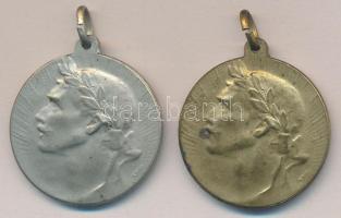 1930. "BKG 1930 II. és III." 2xklf fém díjérem füllel (30mm) T:2