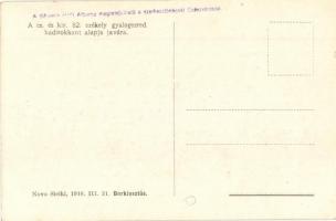 1916 Novo Sielki, borkiosztás. A cs. és kir. 82. székely gyalogezred hadirokkant alapja javára / WWI...