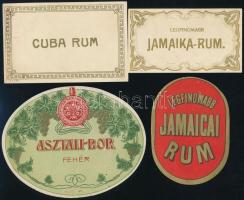 12 db különféle régi italcímke