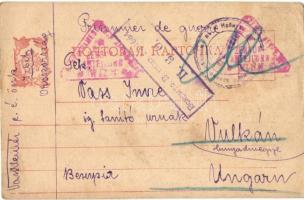 3 db első világháborús orosz hadifogoly levél / 3 WWI letters from Russian POW (prisoner of war) camps