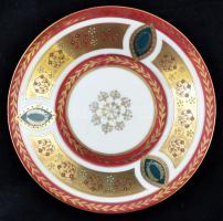 Moritz Zdekauer (MZ) teás csésze és alj, részben kézzel festett, matricás, jelzett, hibátlan