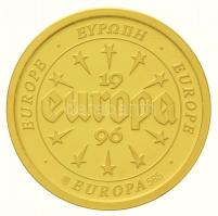1996. "Németország / Európa" Au emlékérem (3,10g/0.585/20mm) T:PP
1996. "Deutschland...