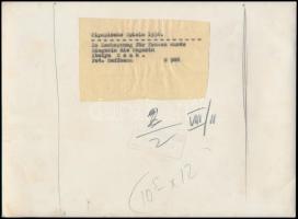 1936 Olimpiai játékok, a képen a magasugrásban győztes magyar Csák Ibolya, feliratozott német sajtóf...