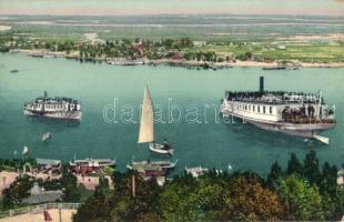 Kiev, Kyiv - 4 db régi ukrán városképes lap / 4 pre-1945 Ukrainian town-view postcards