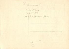 Podmelec, Bahnhof / Railway station with railway bridge. photo