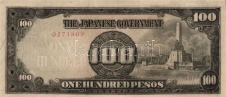 Fülöp szigetek/japán megszállás 1942-43. 10P 2klf évszámmal, 100P T:I,I-