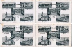 Mándok - 30 db RÉGI egyforma mozaikos képeslap / 30 pre-1945 mosaic postcards, all the same
