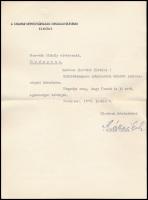 1970 Bp., Kállai Gyula (1910-1996) miniszter aláírása levélen