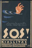 1926 Nemzetközi Embervédelmi Kiállítás Budapest szórólap