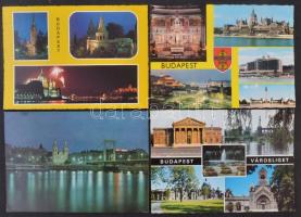 96 db MODERN magyar városképes lap a Budapestről és környékéről / 96 modern Hungarian town-view postcards from Budapest and its surrondings